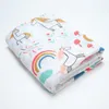 Baby Blankets Cotton Newborn Photography Accessories Stroller Cover Cartoon Pattern Wrap Baby Play Mat Muslin Swaddle Blanket LJ201014