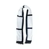 Sciarpa in pile sublimatico bianco bianco nero nappe scozzesi inverno sciarpe termiche termiche pannello per bambini adulti plaid fai da te doppi strati F110502