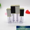 50st 4 ml / 4,5 ml Tom läppglansrör DIY Plast Elegant flytande läppstift behållare fyrkantig lipgloss läppbalsamflaska