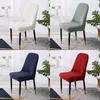 Couverture de chaise de couleur unie élastique canapé bureau semi-circulaire coussin de siège universel chaises dossier couvre fournitures ménagères nouveau 10yg K2