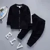 Garçons Vêtements 2018 Casual Enfants Vêtements Ensemble Printemps Automne Zipper Loisirs Sport Costume Veste + Pantalon Enfants Bebes Jogging Costumes G0119