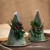 Noordse geometrische kegel geurende piramide vorm kaarse kerstboom eeuwige bloem eenvoudige trouwhuisdecoratie lj201018