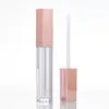 5ml square lip enamel tube Lip Gloss Containers Plastic Tubes rose gold lip enamel tube empty tube can be customized LOGO