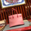 حسب الطلب نصف الجودة المصنوعة يدويًا Epsom Leather Design Customer Bag30cm خط الشمع بالكامل