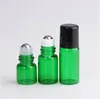 1 ml 2ml 3ml Mini butelek perfum Pusta Rolka na Olej Essential Oil Kolorowe Podróże Grube Szkło Próbki Próbki Butelka Refillable Butelka