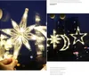 Luzes de Natal LED estrela de cinco pontas de Bell 11 formas diferentes de Ventosa das luzes de Natal Quarto Decoração do feriado Luzes T3I51304