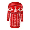 Casual Dresses Fashion Sexy Knitted Sweater Dress Winter 2022 Christmas Xmas Warm Bodycon Women Short Party Vestido De Fest