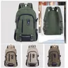 Mochila de lona para hombre, mochila escolar de gran capacidad, mochilas de Color sólido a la moda, mochila deportiva de viaje informal, mochila 1