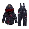 Kids Winter Płaszcze Ciepłe Kurtki -20 Stopni Chłopcy Dziewczyny Parka Prawdziwe Futro Maluch Snowuit Winter Coatted Coat LJ20112