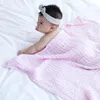 Baby Kąpiel Ręcznik Muzylin 6 Warstwy 100% Bawełniane Ręczniki Neonatal Dziecko Solidna Kolor Absorbuj Koc Swiaddle Wrap Pościel 105 * 105 cm Zyy555