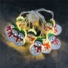 Kerst LED Light String Cartoon Xmas Motif 1.65m 10 LED / 3M 20 LED Kerstmis Outdoor Licht Decoratie