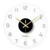 1 Pcsnordic Art Mute Wall Clock for Home Decor 12インチモダンなミニマリスト時計シンプルな装飾時計Y200110