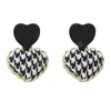 Korean Sweet Love Heart Earrings Women's Fashion Geometric Elegant Wedding Dangle Earrings Jewelry Party Gift