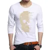 New Skull Hot Diamond T-shirt da uomo in cotone multicolore a maniche lunghe T-shirt da uomo con strass di alta qualità Taglie forti S ~ 5XL 201202