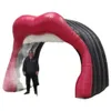 Arco de boca inflable de decoración al aire libre personalizado para eventos de boda, túnel de publicidad de celebración para San Valentín