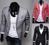 Moda Inverno Nero Rosso Grigio Uomo Abbigliamento Casual Cotone Manica lunga Casual Slim Fit Elegante Abito Blazer Cappotti Giacche11