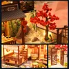 CuteBee Kids Toys Doll House Furniture Monteer houten miniatuur Dollhouse Diy Dollhouse Puzzle educatief speelgoed voor kinderen LJ201126