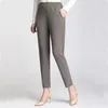 Middleaged Autumn New Style Mormor Native Pujiang Women's Elastic Midje Casual Pants LooseF T200422