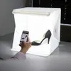 Mini Katlanır Aydınlatma Kutusu Fotoğraf Stüdyosu Softbox LED Işıklar Kamera Fotoğraf Arka Plan Kutusu Işık Çadır Kiti