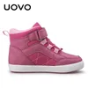 UOVO Marka Kızlar Ayakkabı 2020 Yeni Sonbahar Kış Çocuklar Yürüyüş Ayakkabıları Moda Çocuk Ayakkabı Sıcak Kızlar Sneakers Boyutu 28 # -37 # LJ201027