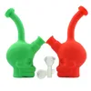 Skull water pipe Handy bong dab oil rig silicone pipes shisha hookah