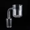 Eternal Röktillbehör Bucket Quartz Banger Nail od 32mm termisk insatsskål ersättning platt topp DAB Rig 10mm 14mm 18mm glas Bong 611