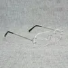 Finger Zufällige Quadratische Klare Glas Männer Oval C Draht Gläser Optische Metalle Rahmen Übergroße Brillen Frauen für Lesen Oculos ZRIC4027744