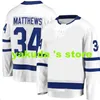 최고 프라이스 하키 저지 이탈 홈 블루 화이트 프리미어 유니폼 34 Matthews 91 Tavares 16 Marner 97 Thornton 36 Campbell 44 Rielly 8866