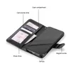 Cyberstore Telefonväska Läder plånboksfall Magnetic 2in1 Avtagbara Cover Fodral för iPhone 11 Pro XS Max 7 8 Samsung Not10 S10 Plus