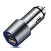 미국 재고 휴대용 자동차 충전기, USB QC3.0 PD 듀얼 빠른 충전 전체 알루미늄 합금 쉘, 내구성 및 빠른 방열 A46