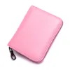 HBP Card zipper male cowhide RFID anti-theft brush magnetic leather female card holder306R