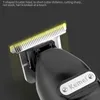 Original Kemei trådlös elektrisk hårtrimmer för män Professionell Barber Clipper Beard Cutting Machine laddningsbar 220216