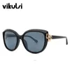 Decorazione Snake Cat Eye Occhiali da sole Donna Designer Brand Shades Donna Retro Acetato Frame Square Men Occhiali da sole11421341