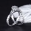 Transgems Bridal for Women 14K White Gold Center 1ct 6mm Octangle Cut F Color Wedding Ring Set Y200620