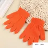 Solid Color Winter Gloves Knitted Warm Full Finger Mittens Children Candy Color Gloves Cute Student Glove 9 Colors 2pcs/pair