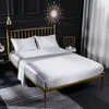 Дизайнерский постельное белье набор домашних текстильных роскошных кроватей King Size Pilles Подушки сатин Silk Pathowcas BedClothes Fited 4 Piece Set