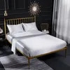 Feuille de literie de créateurs Set Home Textile Luxury King Size Feuilles Oreiller Oreiller en soie en soie en satin