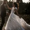 Romantyczna suknia ślubna A-Line z bez rękawów bez pleców organza księżniczka formalna okazja wykonana na zamówienie szelków tiul długości podłogi de mariée