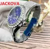 Klasyczne Męskie Sub Mariner Diamenty Zegarek Ring 42mm Sapphire Pełna Rhinestone Steel Center Clock Man Japan Quartz Auto Data Mężczyźni Dress Designer Wristwatch