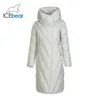 IceBear New Winter Long Women's Down Jacket Fashion Warm Mulher Parka Marca Mulheres GWD19149I 201217