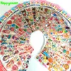 50 sheetslot Mini Cartoon Puffy Stickers Children Dress up Animal Fruit Classic Toys for Kids Girls School Teacher Rewards 2010212126954