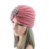 Vente en gros gratuit 10 couleurs femmes nouvelle bohême mode chapeaux tricotés Crochet torsion automne chaud adultes dame bonnets casquettes d'hiver