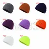 Vinter utomhus varm godis hatt gata hip hop hatt stickad hatt mäns solida färg mångsidig par's pullover cap party cap 55pcs t500312