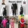 Winter Kinder Daunen Baumwolle Trägerhose für Kinder Overalls Kleinkind Jungen Hosen Warme Baby Mädchen Hosen Wasserdichte Hosen 1-5 Jahre 210306