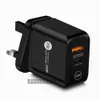 20W 18W Eu Us Us UK AC Home Travel Wall Charger المقابس آيفون 7 8 11 12 Pro Max Samsung GPS PC