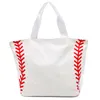 Foldable Shopping Bag Printed Portable Handbags Baseball Tote Softball Basketball Football Volleyball Canvas Bags 8 Style CCB2241