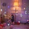 LED Elk Star Bell Moon Guirlandes de Noël String Fée Rideau Lumières en plein air pour la fête Accueil Arbre de Noël Ornement Nouvel An Décor 201204