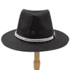 Summer Beach Chapéu Panamá Chapéu de Palha Grande Brim Sun Chapéus para Pai Casual Trilby Gangster Fedora Masculino Jazz Sombrero Chapeau A0151-XSJ Y200714