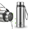 Thermos en acier inoxydable double de grande capacité de 700/1000/1200 ml pour tasse isolée de flacon à vide de thé avec bouteille thermo de corde 201204