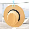 HT2261 2020 Neue Sommer Hüte für Männer Frauen Stroh Panama Hüte Solide Plain Breite Krempe Strand mit Band Unisex Fedora sonnenhut